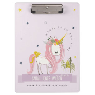 Porte-bloc Unicorne magique Whimsical Purple Lilac Princesse