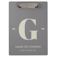 Unique Titane Grey Ecru Modèle tendance Monogramme