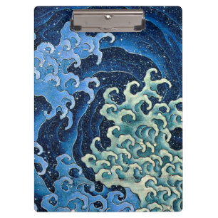 Porte-bloc Vague féminine de Hokusai Ocean vintage