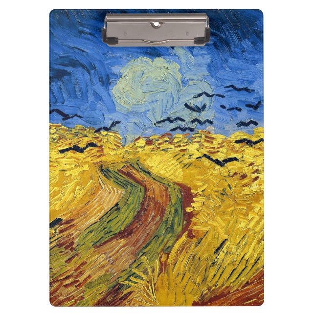 Porte-bloc Van Gogh Champs de blé Impressionniste Peinture (Devant)