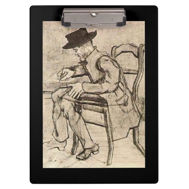 Porte-bloc Van Gogh - Homme Écrivant, Face À Gauche, (Devant)