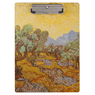 Porte-bloc Van Gogh Olive Trees Soleil Jaune Ciel