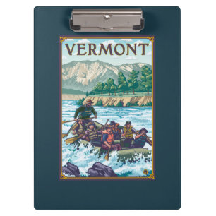 Porte-bloc VermontRiver transportant la scène par radeau