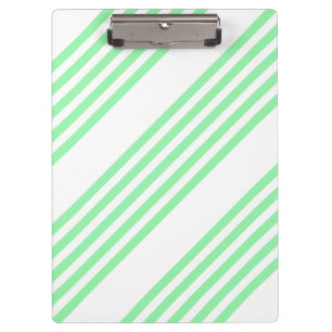 Porte-bloc Vert et blanc cinq bandes motif