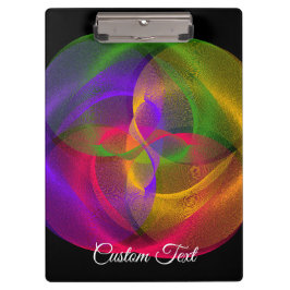 Porte-bloc Vibrant Glossy Finish Geometric Clipboard