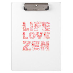 Porte-bloc Vie, Amour, Zen
