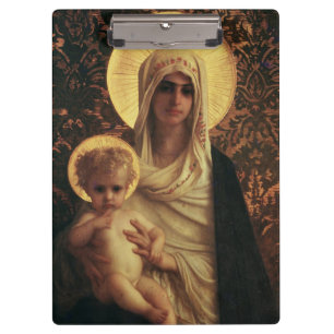 Porte-bloc Vierge et enfant, 1872