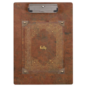 Porte-bloc Vieux simili cuir (personnalisable)