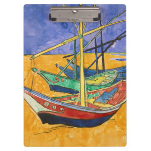 Porte-bloc Vincent van Gogh - Bateaux de pêche sur la plage