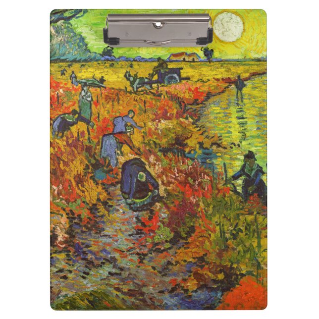 Porte-bloc Vincent van Gogh - Le vignoble rouge (Devant)