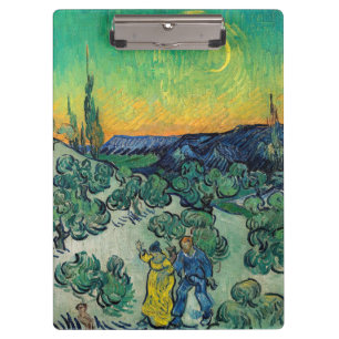 Porte-bloc Vincent van Gogh - Paysage Lune avec couple