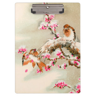 Porte-bloc Vintage japonais sur une branche