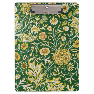 Porte-bloc Vintage William Morris Cherwell Vert Floral Art