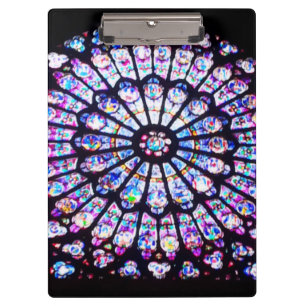 Porte-bloc Vitrail de Paris Notre-Dame - La Rose
