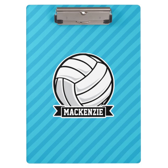 Porte-bloc Volley-ball ; Bleu ciel (Devant)