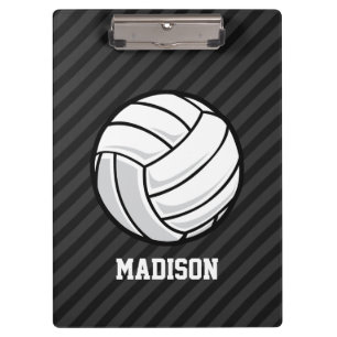 Porte-bloc Volley-ball ; Gris Noir & Sombre