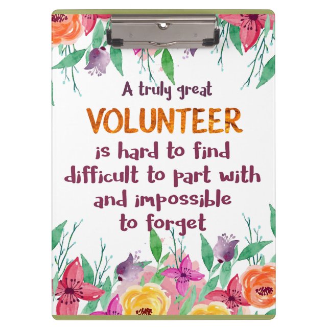 Porte-bloc Volontaire Merci (Devant)