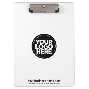 Porte-bloc Votre logo d'entreprise, slogan, site Web