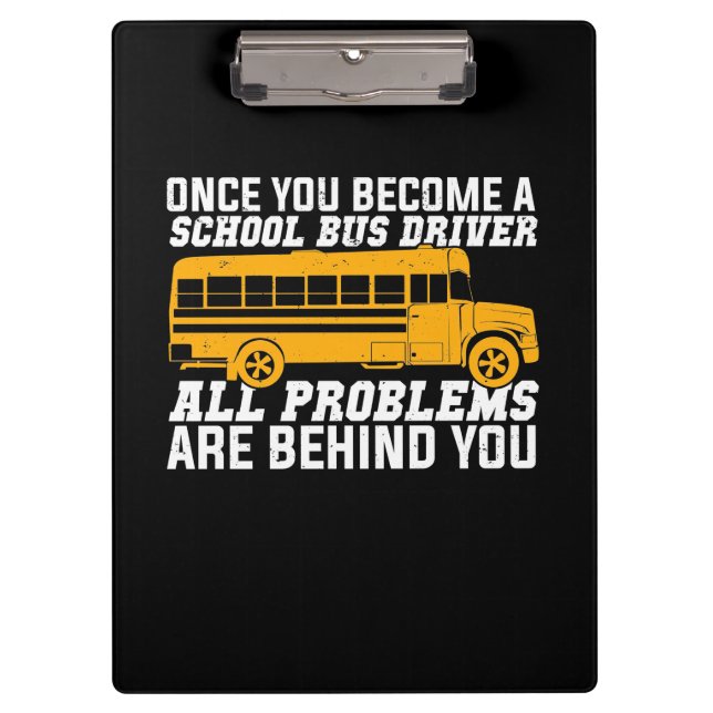Porte-bloc Vous Devenez Un Conducteur De Bus Scolaire (Devant)