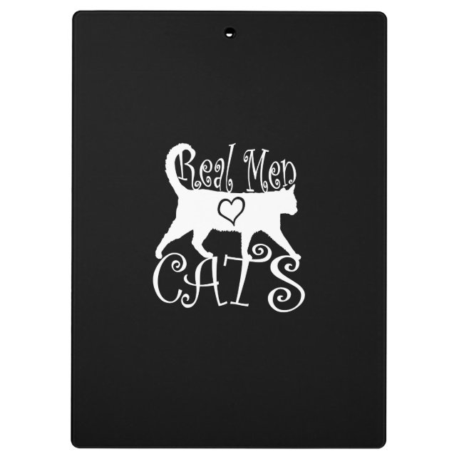 Porte-bloc Vrais chats élégants d'amour d'hommes (Dos)