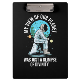 Porte-bloc Vue astronaute de notre planète