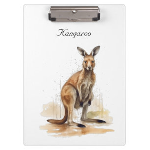 Porte-bloc Wanderer extérieur : aquarelle Kangaroo personnali