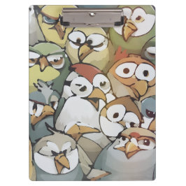 Porte-bloc Watched by a a lot of grumpy birds