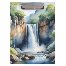 Porte-bloc Watercolor painted waterfall
