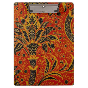 Porte-bloc William Morris India Rouge Floral Vintage Classiqu
