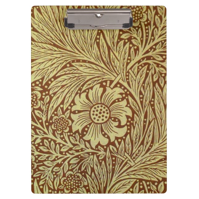 Porte-bloc William Morris Marigold Motif de fleurs antiques (Devant)