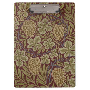 Porte-bloc William Morris Vine Grappe Rouge Vert Art