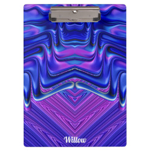 Porte-bloc WILLOW ~ 3D! ~ Blanc rose et bleu original ~