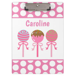 Porte-bloc Yummy Pink Cake Pops Porte - bloc personnalisé