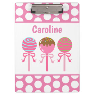 Porte-bloc Yummy Pink Cake Pops Porte - bloc personnalisé