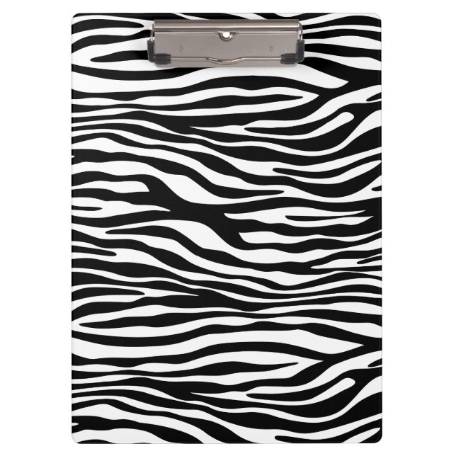 Porte-bloc Zebra Print, Zebra Stripes, Noir Et Blanc (Devant)