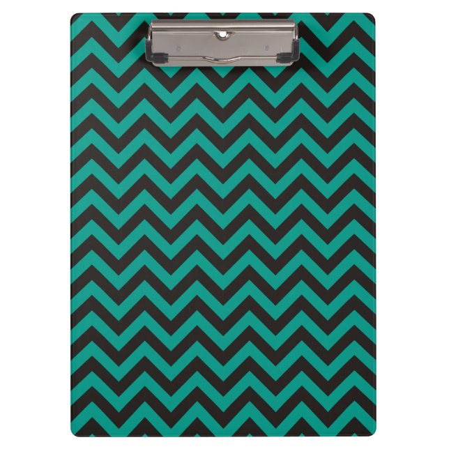 Porte-bloc ZIGZAG pattern - black + your background & ideas (Devant)