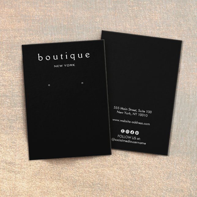 Porte-carte simple à oreille noire (Créateur téléchargé)