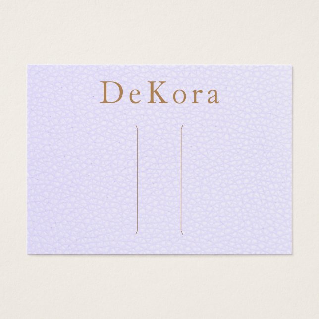 Porte-cheveux en cuir de lavande (Devant)