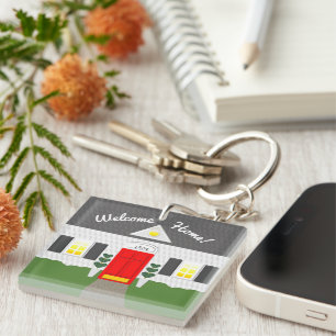 Porte - clé à la maison mignon à la maison