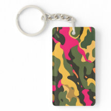 Porte - clé acrylique Abstrait Camo