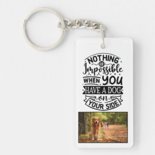 Porte - clé acrylique Appréciation du chien