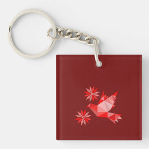 Porte - clé acrylique avec joli ART