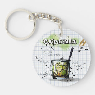 Porte - clé acrylique Caipirinha