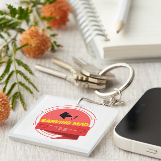 Porte - clé acrylique, Carré (recto-verso)