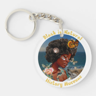 Porte - clé acrylique, Cercle (double face)