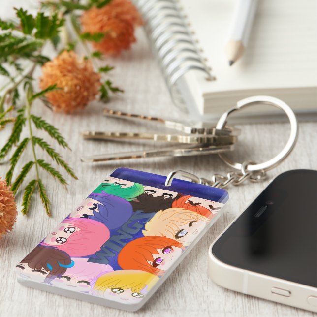 Porte - clé acrylique Chibi Wingz (Devant droit)