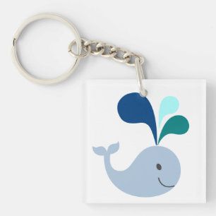 Porte - clé acrylique de baleine