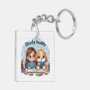 Porte - clé acrylique de l'école Buddy