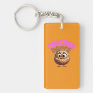Porte - clé acrylique de poulet dansant