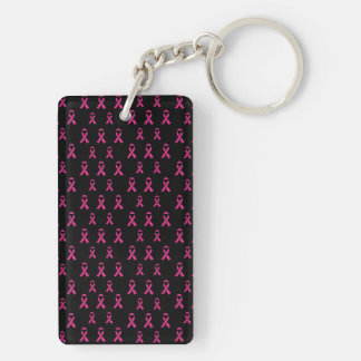 Porte - clé acrylique de sensibilisation au cancer